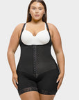 Felicia Short Powernet® - Ademende Latex Body met Open Borst, Buikcontrole en Stevige Compressie Shapewear. - Bella Fit™
