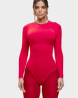 Milena – Ultra - Soft Sculpted Silhouette Naadloze Long - Sleeve Bodysuit - Bella Fit™