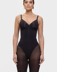 Stefanie Zipper - Naadloos Plunge Bodysuit – Borstondersteuning en Interne Clips - Bella Fit™