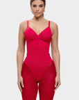Stefanie Zipper - Naadloos Plunge Bodysuit – Borstondersteuning en Interne Clips - Bella Fit™