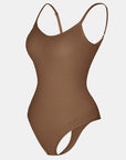 Stefanie - Nahtloser Bodysuit Tanga mit Spaghetti-Schulterriemen