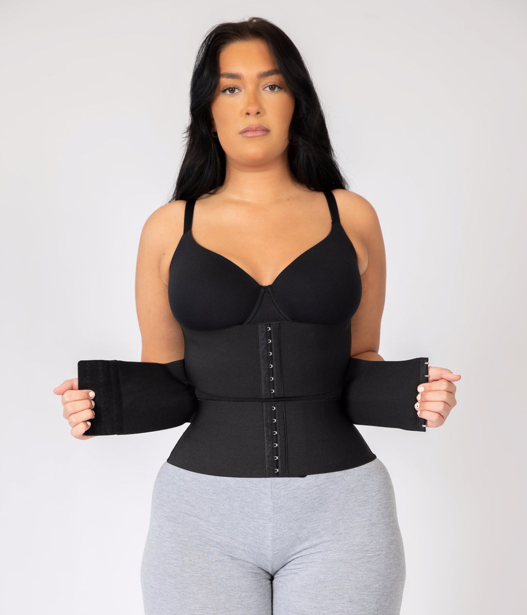 Produktbild von Leitfähiges Kleidungsstück, Taillenformer, Weste, Body-Fitness, Workout, Damen, Sport-Korsett, Schlankheitstrainer, Shapeware Express Damen-Tops, Dunkelblau, XXL