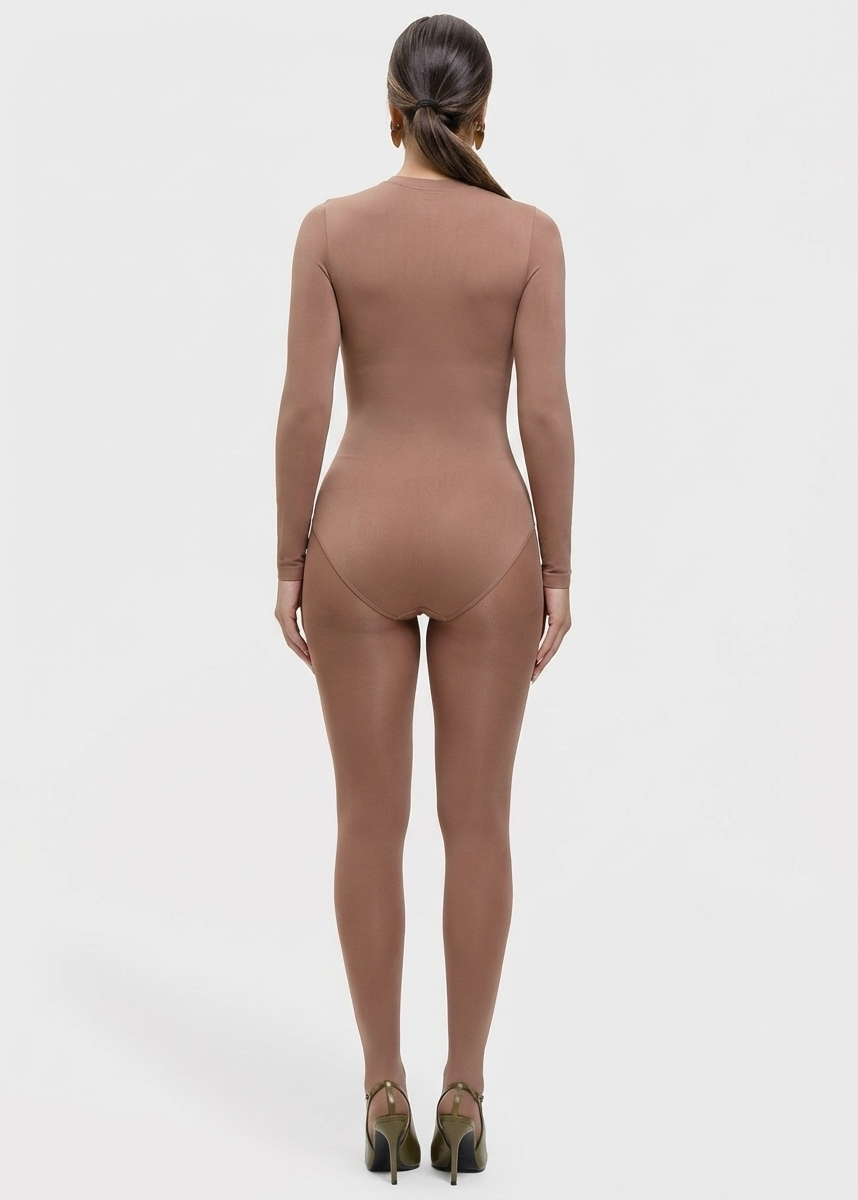 Milena – Ultra-Soft Sculpted Silhouette Naadloze Long-Sleeve Bodysuit