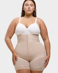 Valentina 2.0 - Hoog Getailleerd Body Shaper 3 Rijen Haakjes En Baleinen - Bella Fit™