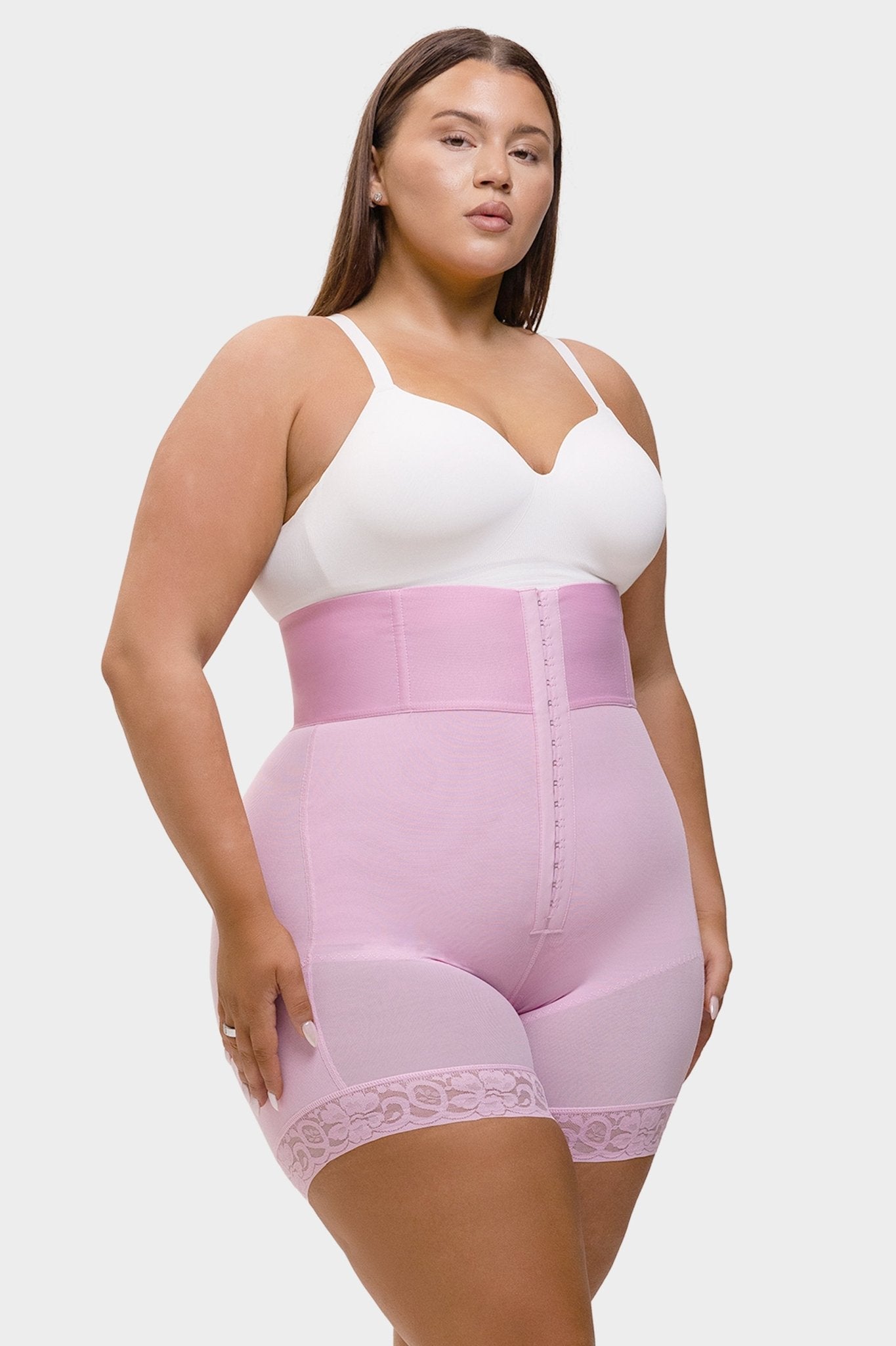 Valentina 2.0 - Hoog Getailleerd Body Shaper 3 Rijen Haakjes En Baleinen - Bella Fit™