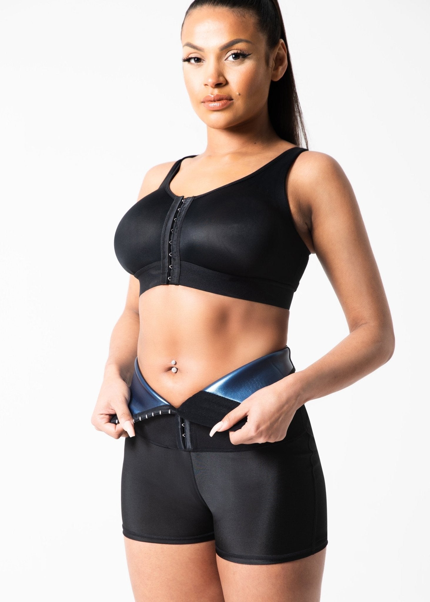 Corrigerende Shorts Vet Verliezen Buik Zweetband Corset