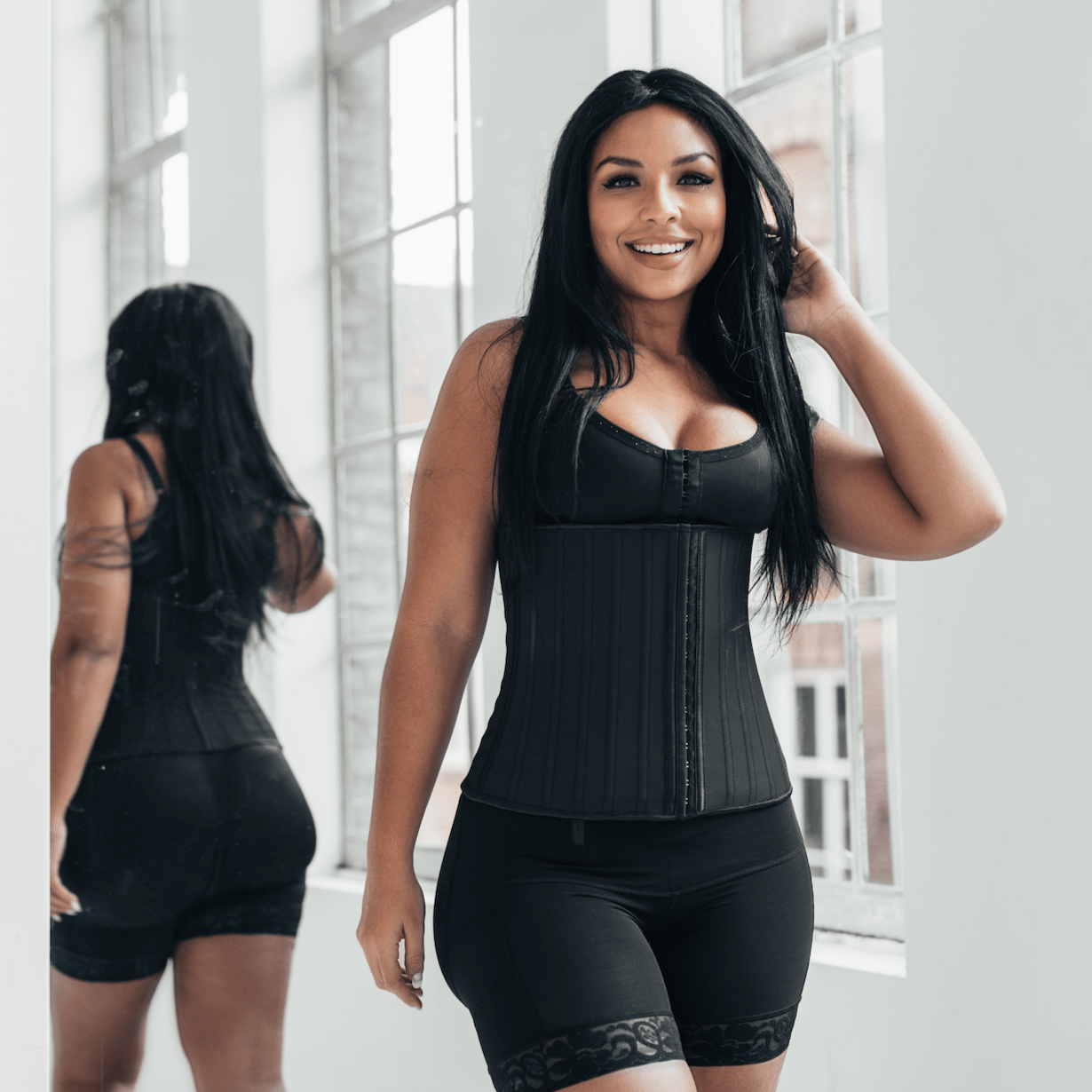 Latex Waist Trainer Smalle Slanke Taille Afvallen Rugklachten